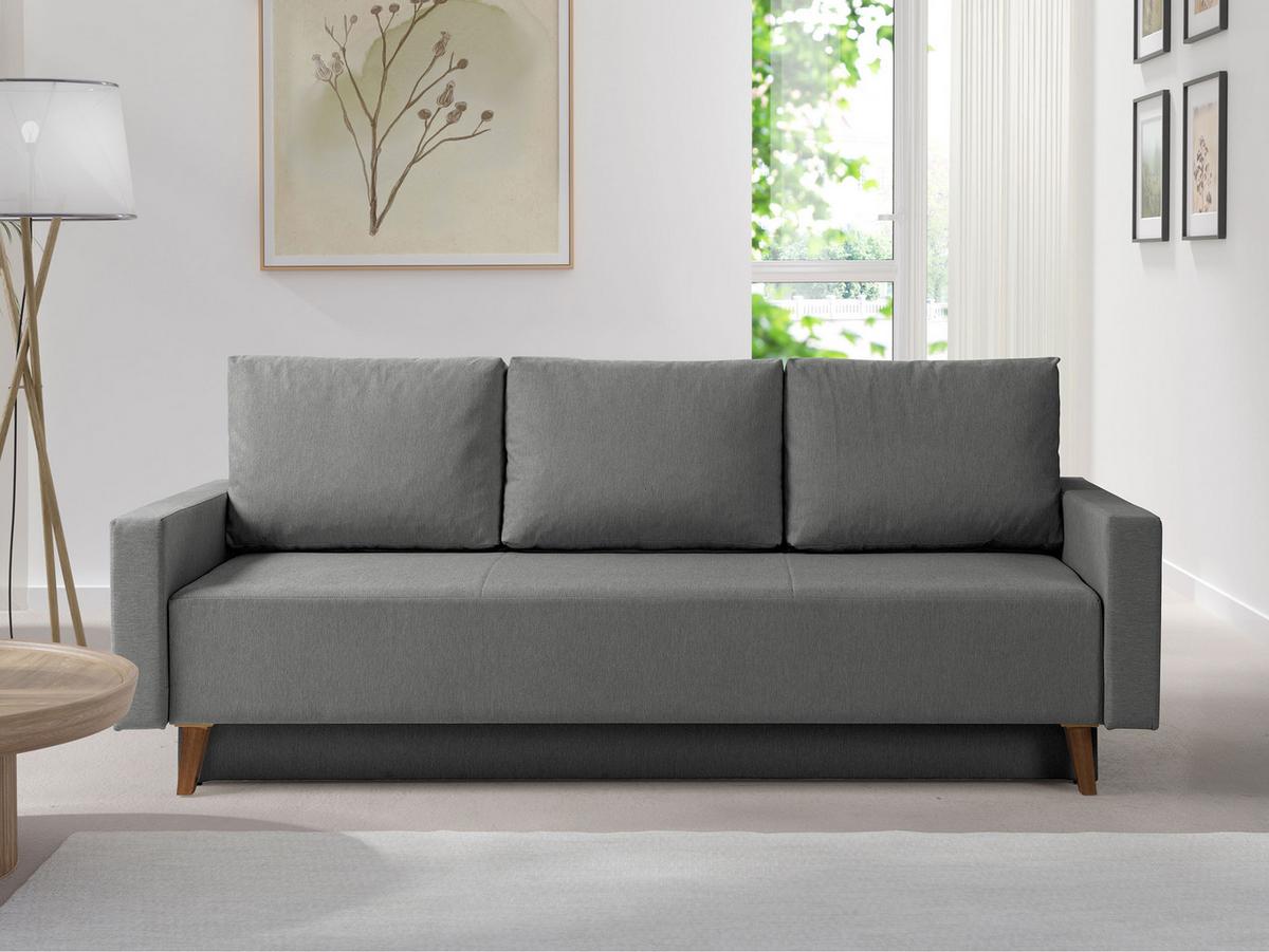 SCHLAFSOFA Oviedo - Grau, Holz/Kunststoff (215/86/95cm) - MIRJAN24