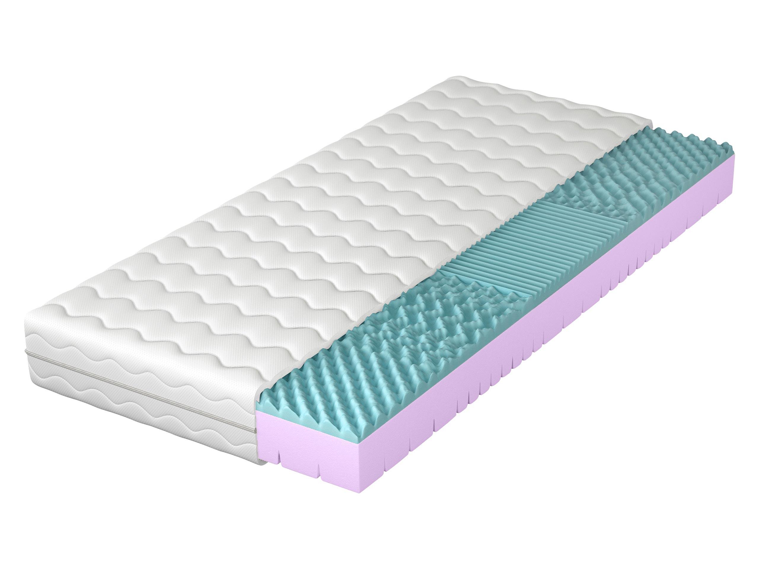 SCHAUMSTOFFMATRATZE Artemida 19 cm - Weiß, Textil (180/200cm) - MIRJAN24