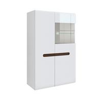 GESCHIRRSCHRANK Darrel Weiß - Weiß, Holzwerkstoff (90/145/41cm) - Petits-meubles