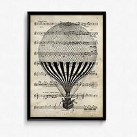POSTER Musik Vintage A4 Rahmenlos - Klar, Papier (29.7/5/21cm) - Nacnic
