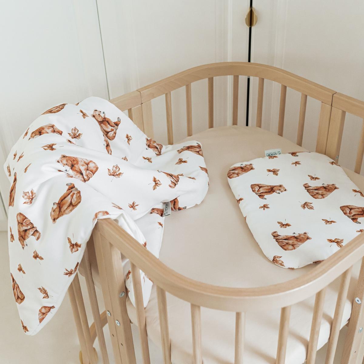 BABY Bambus-Bettwäsche Bärchen - Weiß, Textil (75/75cm) - waldin
