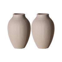 VASEN Alsta Beige 19 cm 2er Set - Beige, Keramik (19cm) - Ritzenhoff Breker