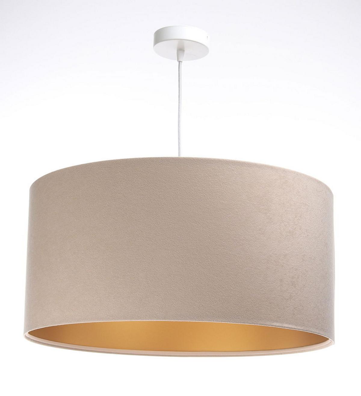 HÄNGELEUCHTE Gold 30/20 cm - Beige/Goldfarben, Kunststoff (30/0.45/20cm) - ONZENO