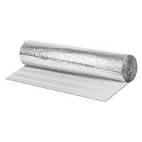 ISOLIERFOLIE 1 x 10 m für Wärmedämmung und Kälteschutz Doppelseitige Alu-Dämmfolie 6mm Dicke - Silberfarben, Kunststoff/Metall (100/0.6/1000cm) - ECD-Germany