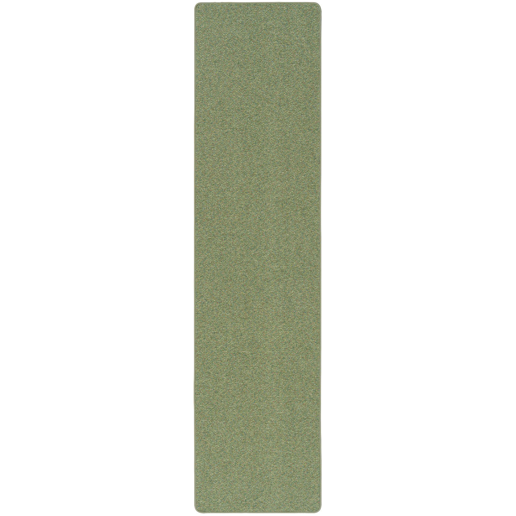 LÄUFER TEPPICH SCHLINGEN TEPPICH ALMA MELIERT - Grün, Textil (100/400cm) - Snapstyle