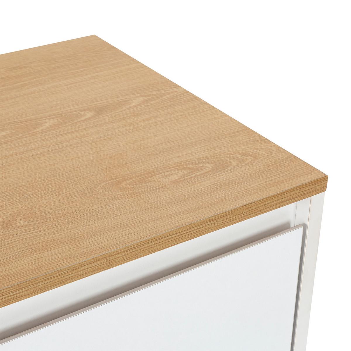 SIDEBOARD Desi 3 türen Weiß - Weiß, Holzwerkstoff (140/80/40cm)