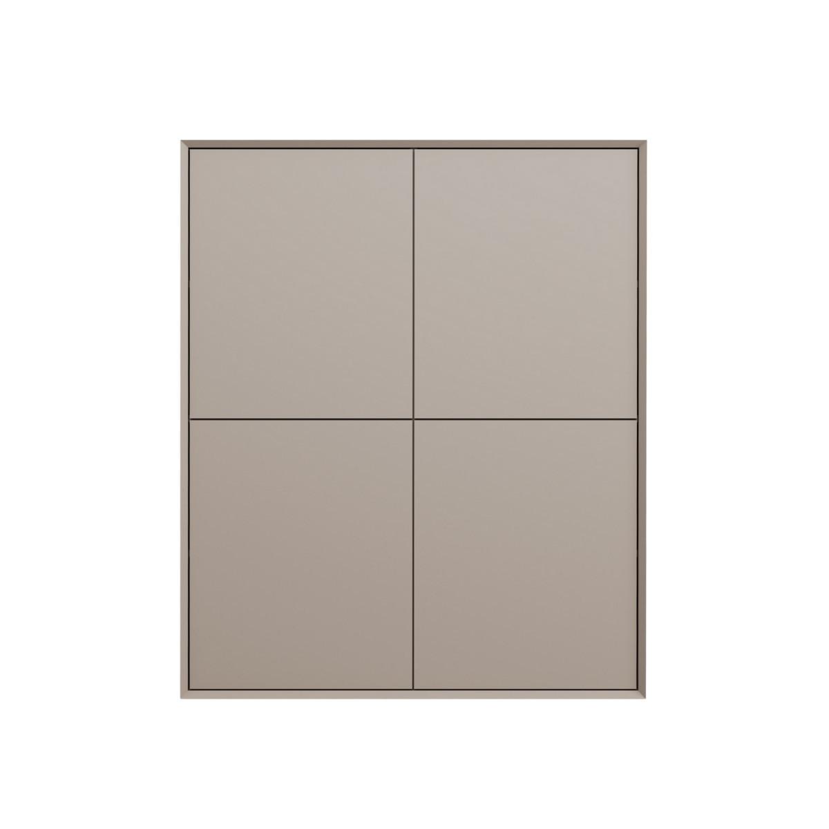 SIDEBOARD HOCH 4 türen 43/120/43 cm - Beige, Holzwerkstoff (43/120/100cm) - Calicosy