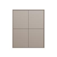 SIDEBOARD HOCH 4 türen 43/120/43 cm - Beige, Holzwerkstoff (43/120/100cm) - Calicosy