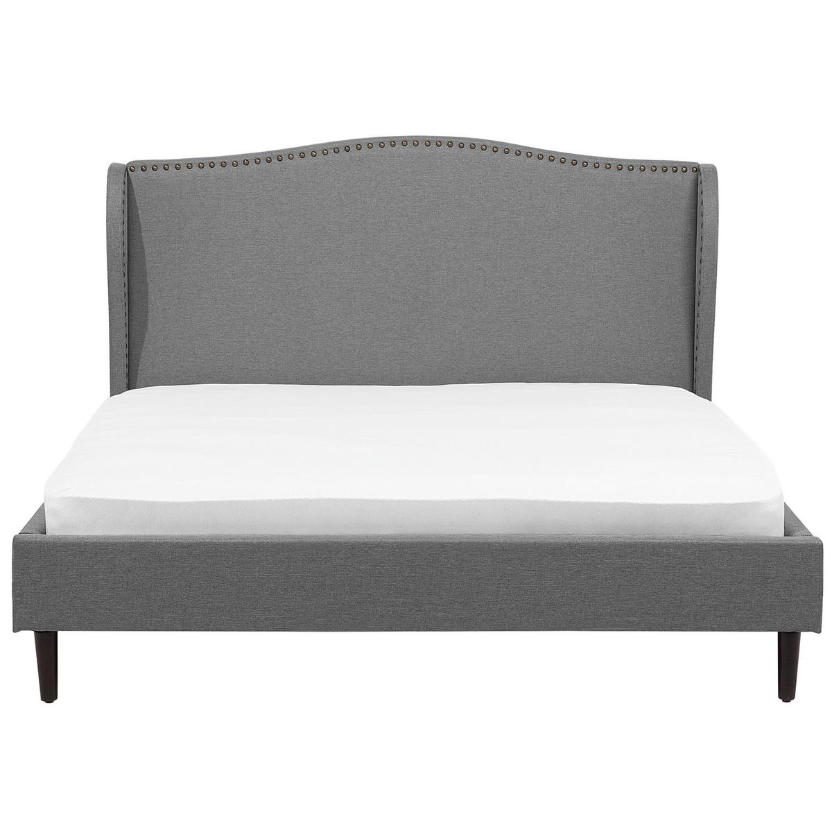 POLSTERBETT 180/200cm Grau Colmar - Grau, Textil (180/200cm) - Beliani