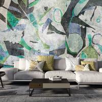 SELBSTKLEBENDE FOTOTAPETE 147/105 cm - Schwarz/Grau, Kunststoff/Textil (147/1cm) - KUNSTLOFT
