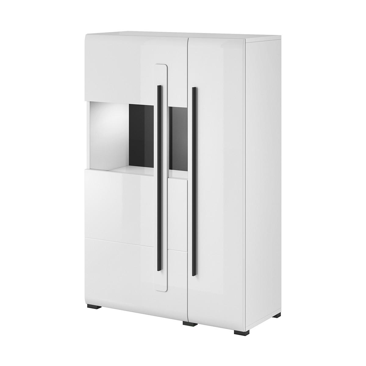 GESCHIRRSCHRANK Louis Weiß - Weiß, Holzwerkstoff (90/136/39cm) - Petits-meubles