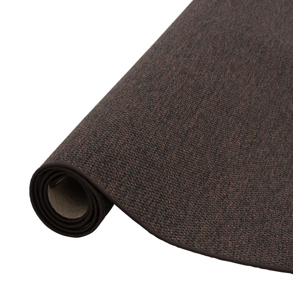 FLACHGEWEBE NATUR TEPPICH BENTZON - Dunkelbraun, Textil (80/320cm) - Snapstyle