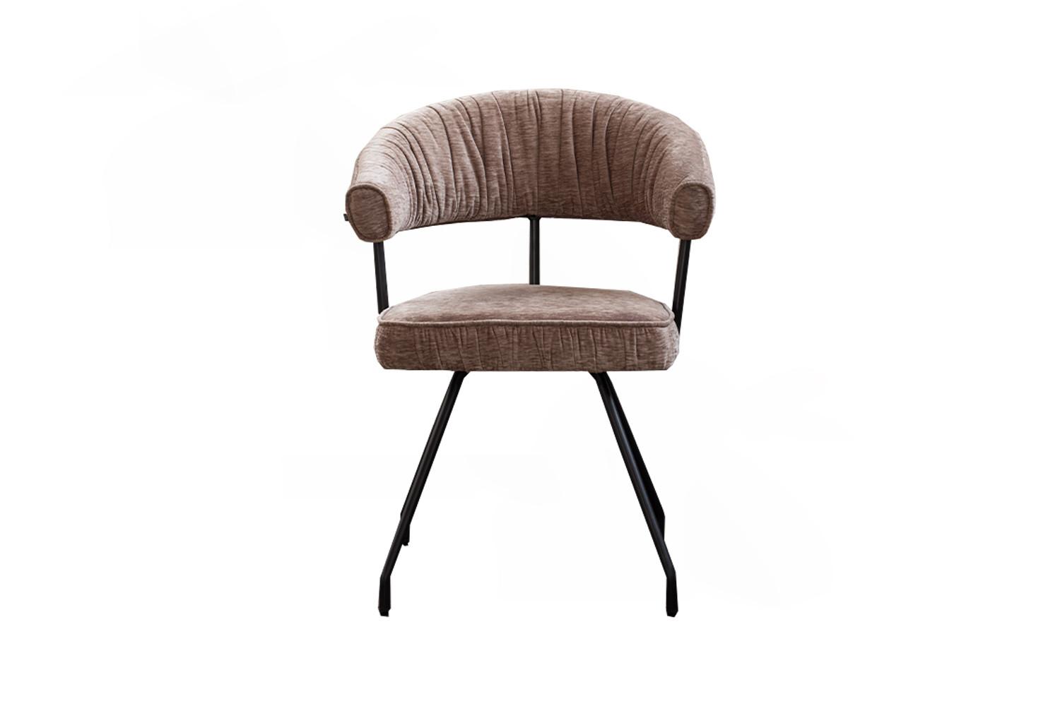ESSZIMMERSTUHL RUNA Braun Webstoff (1er-Set) - Hellbraun/Braun, Kunststoff/Textil (60/82/59cm) - KAWOLA