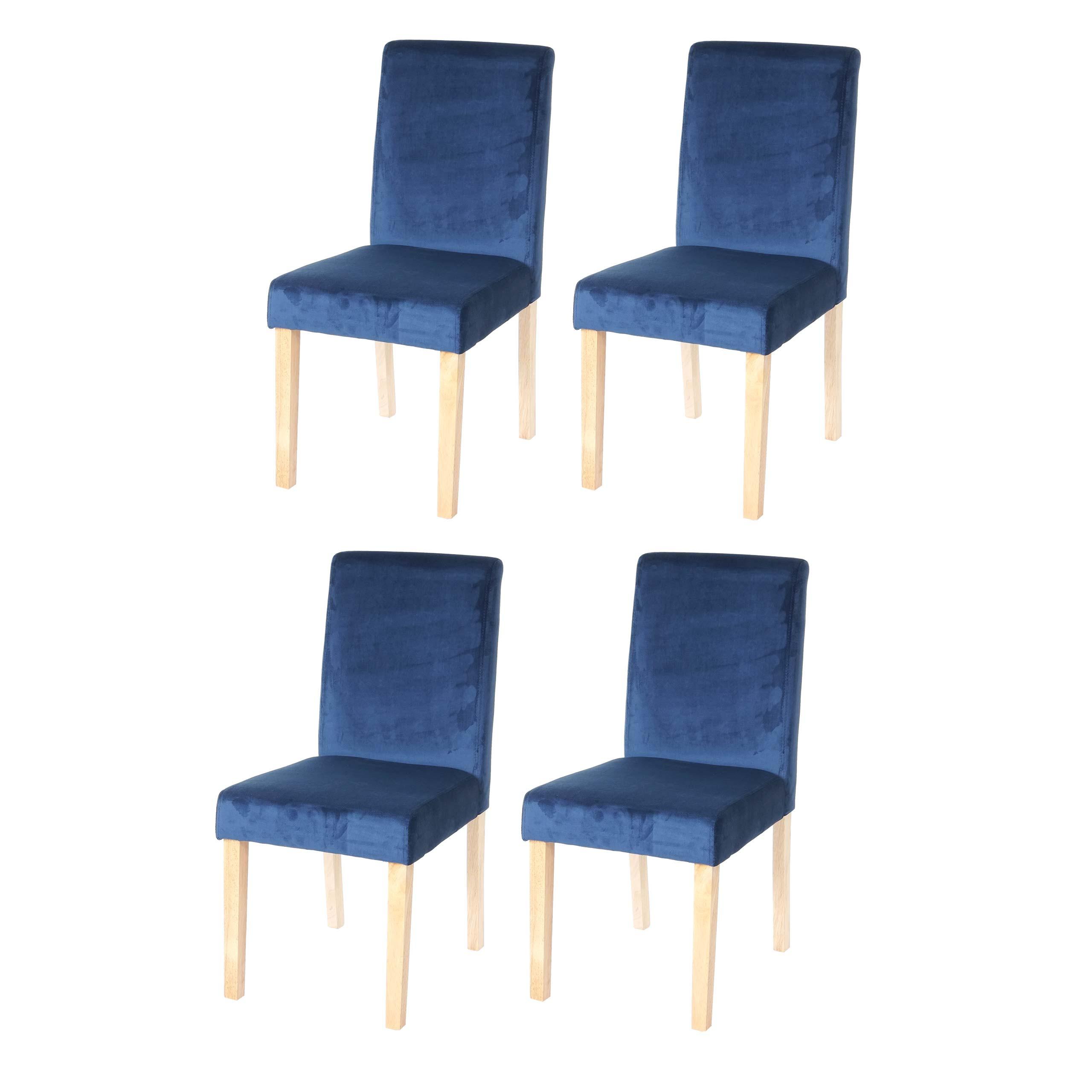 ESSZIMMERSTUHL Petrol 4er-Set - Petrol, Textil (43/90/56cm) - MCW