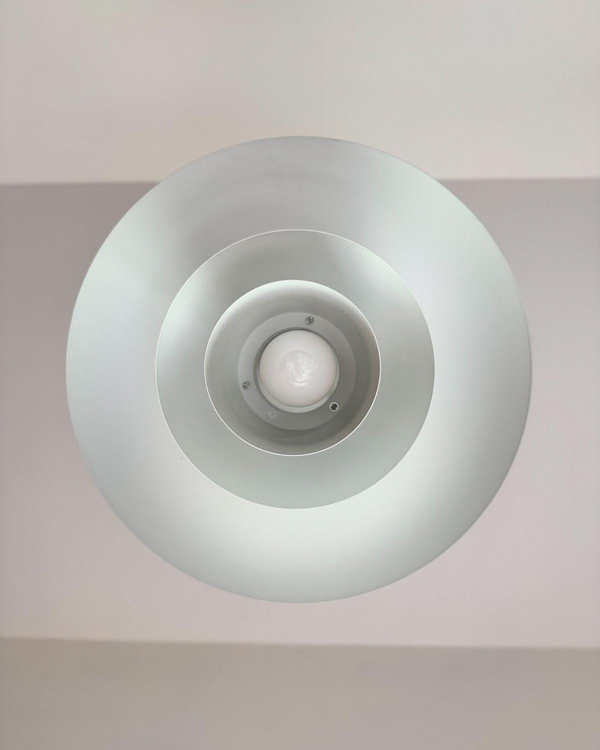 HÄNGELEUCHTE Weiß Hilba - Weiß, Metall (36/36/153cm) - Beliani