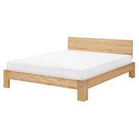 BETT mit Lattenrost 160x200 cm Heller Holzfarbton Royan - Hellbraun, Holz (160/200cm) - Beliani