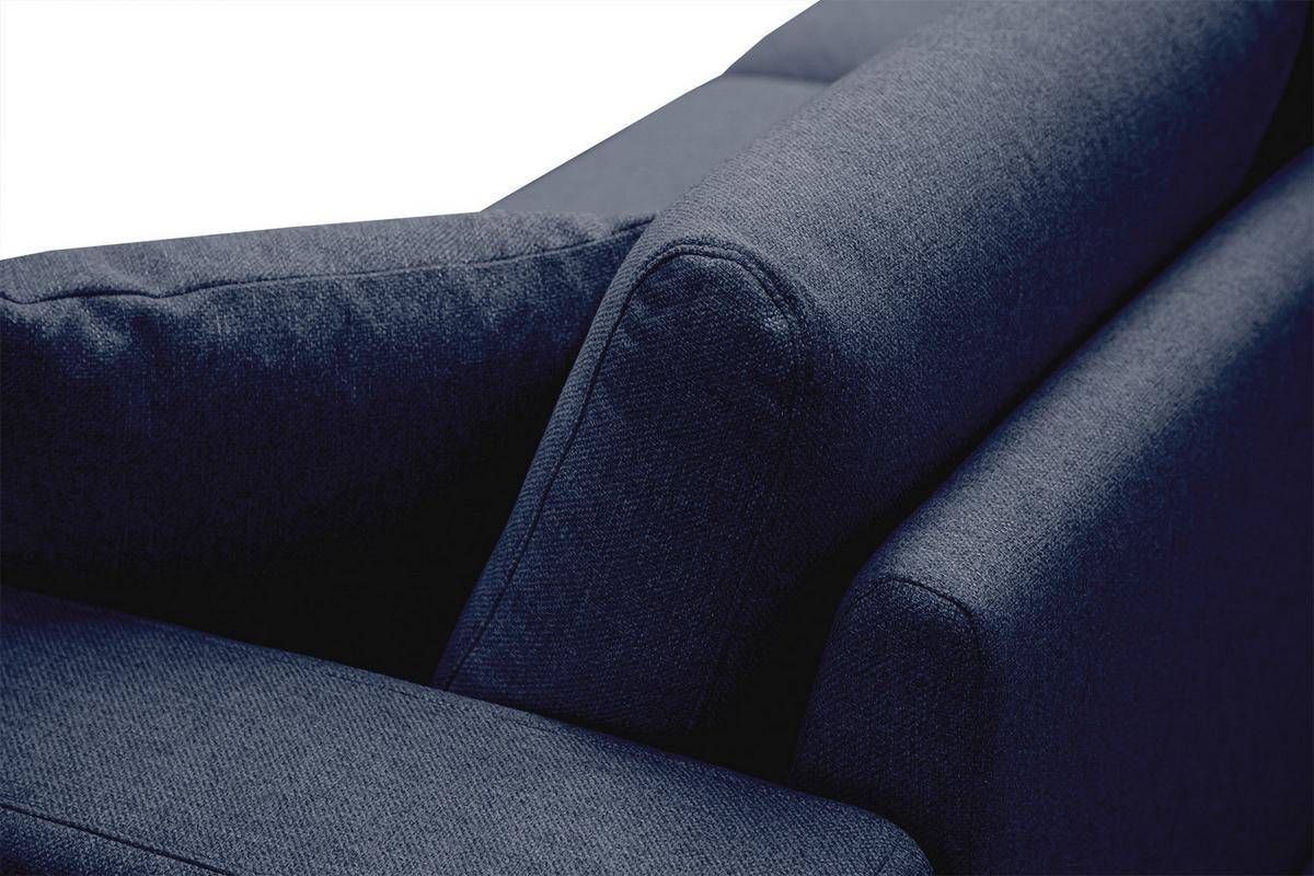 SOFA MEDIOLANE 2,5-Sitzer, dunkelblau - Dunkelblau, Holzwerkstoff/Textil (203/87/96cm) - Wozimo