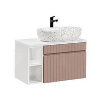 WASCHTISCH 80.4cm Zelie Rose - Rosa, Holzwerkstoff (80.4/48/46cm) - Petits-meubles