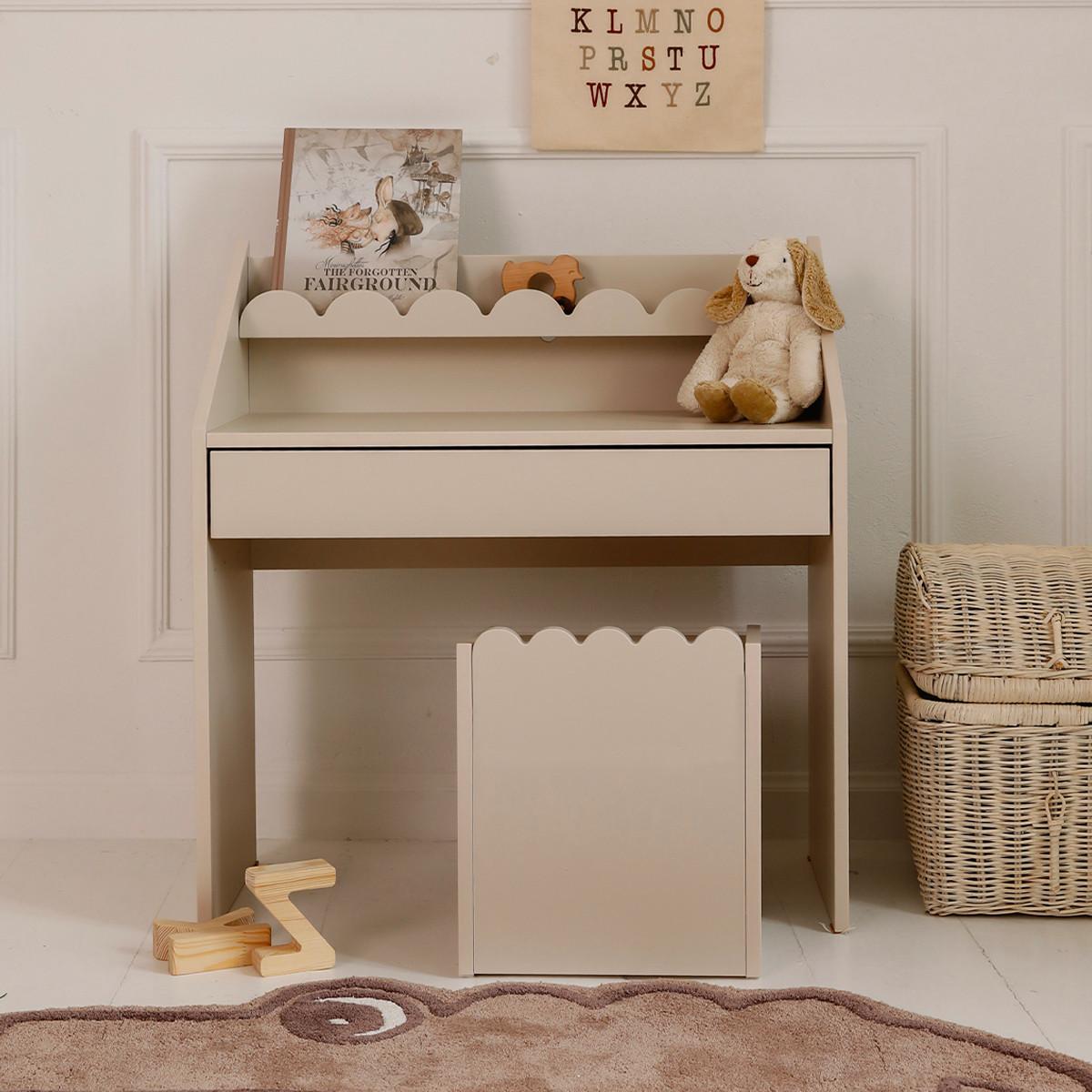SCHREIBTISCH Book Nook Beige - Beige, Holzwerkstoff (71/76/33cm) - Petits-meubles