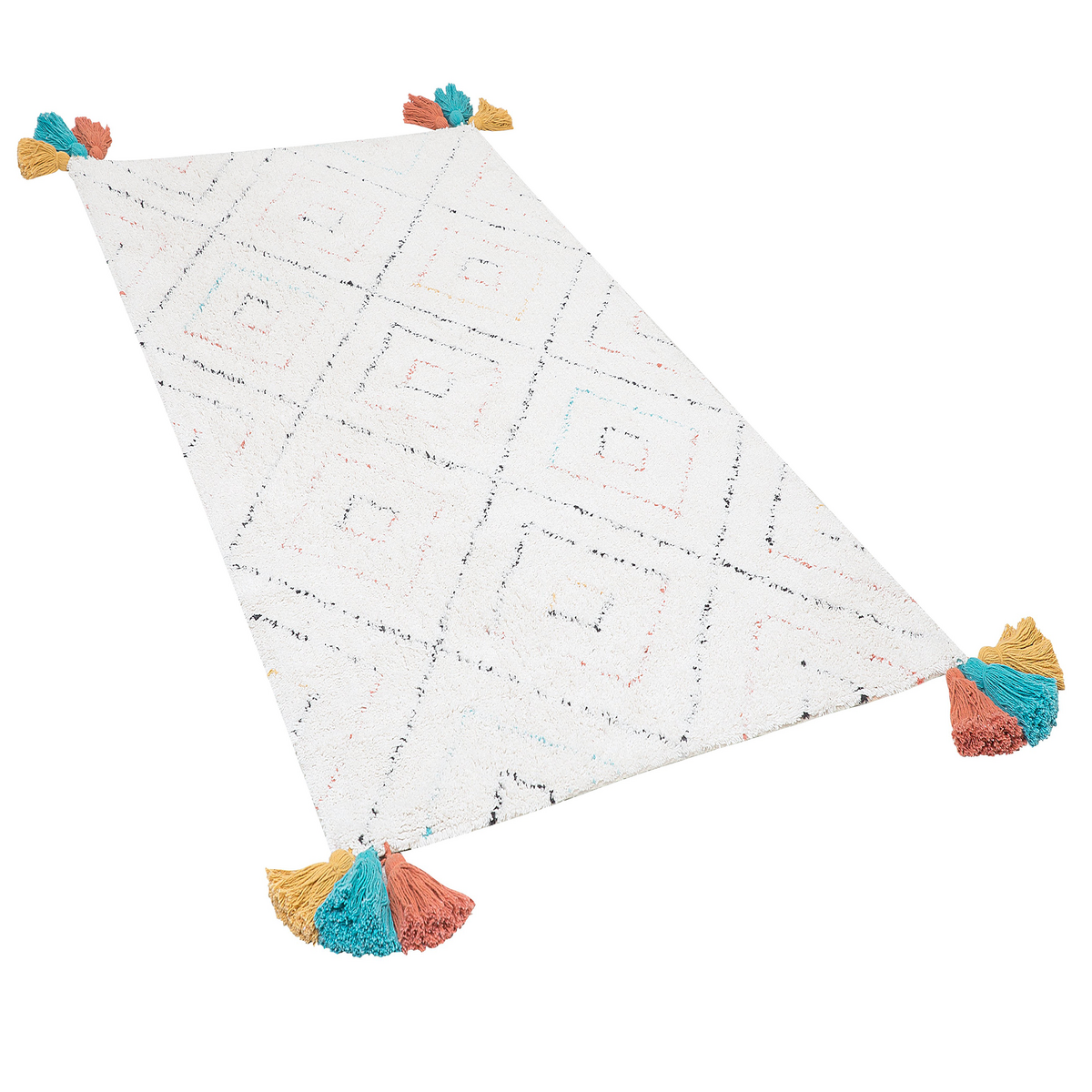 SHAGGY-TEPPICH Kartal 150/80 cm - Weiß, Textil (80/150cm) - Beliani