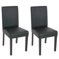 ESSZIMMERSTUHL Schwarz 2er-Set - Schwarz, Textil (43/90/56cm) - MCW