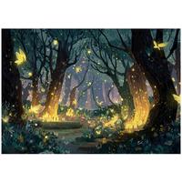 FOTOTAPETE Wald Verzaubert Gelb 250x175 cm - Multicolor, Papier (250/175cm) - Wallarena