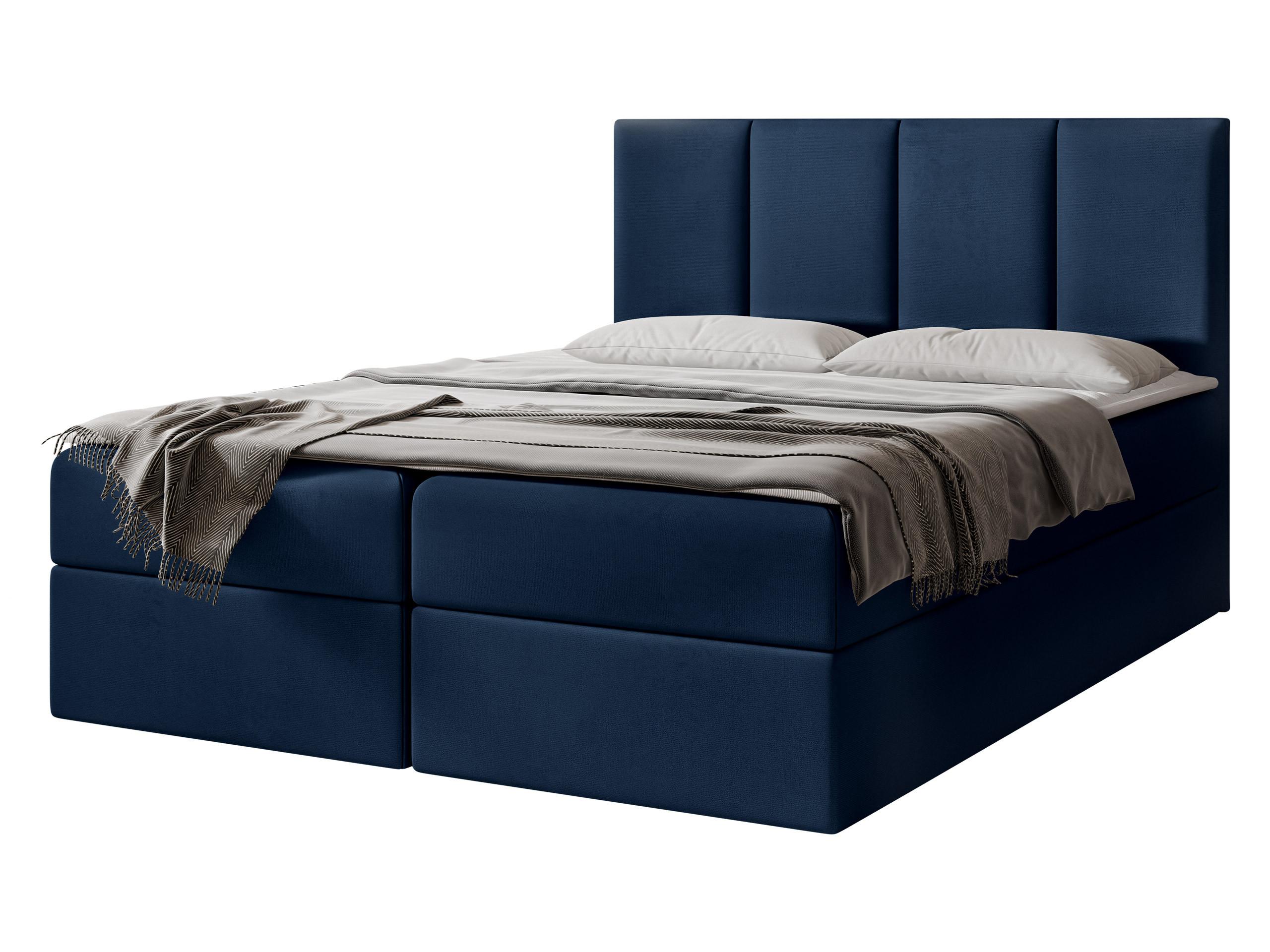 BOXBETT Rebos - H3 - Blau, Holz/Textil (160/200cm) - MIRJAN24