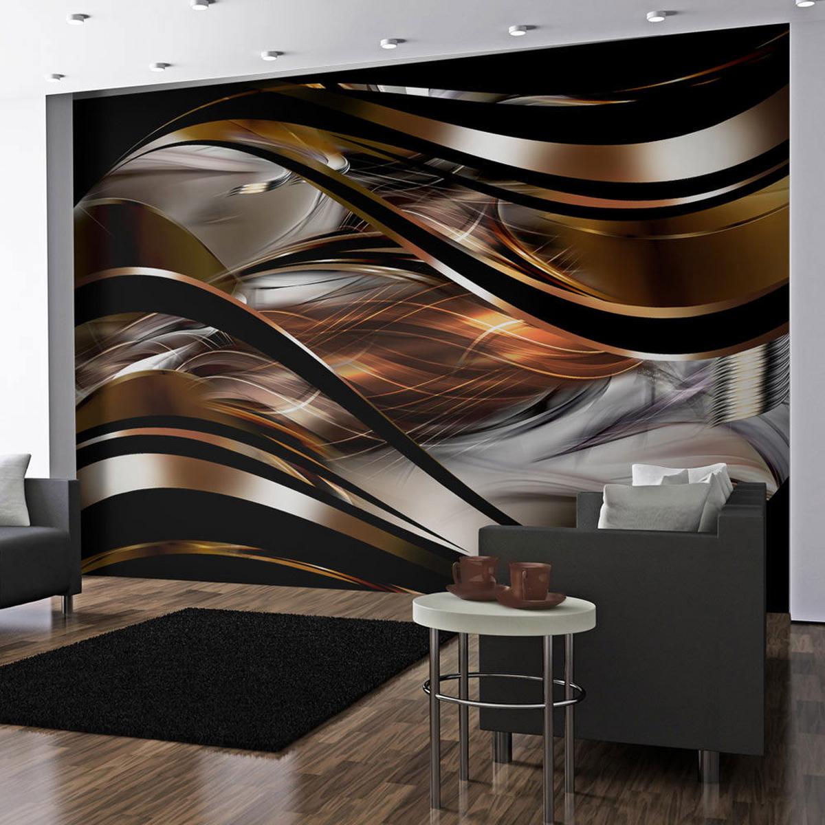 VLIESTAPETE 300/210 cm - Braun/Orange, Textil (300/1cm) - KUNSTLOFT