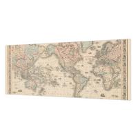 FOTOTAPETE 250x104 cm - Historische Karte - Beige, Textil (250/104cm) - Wallfluent