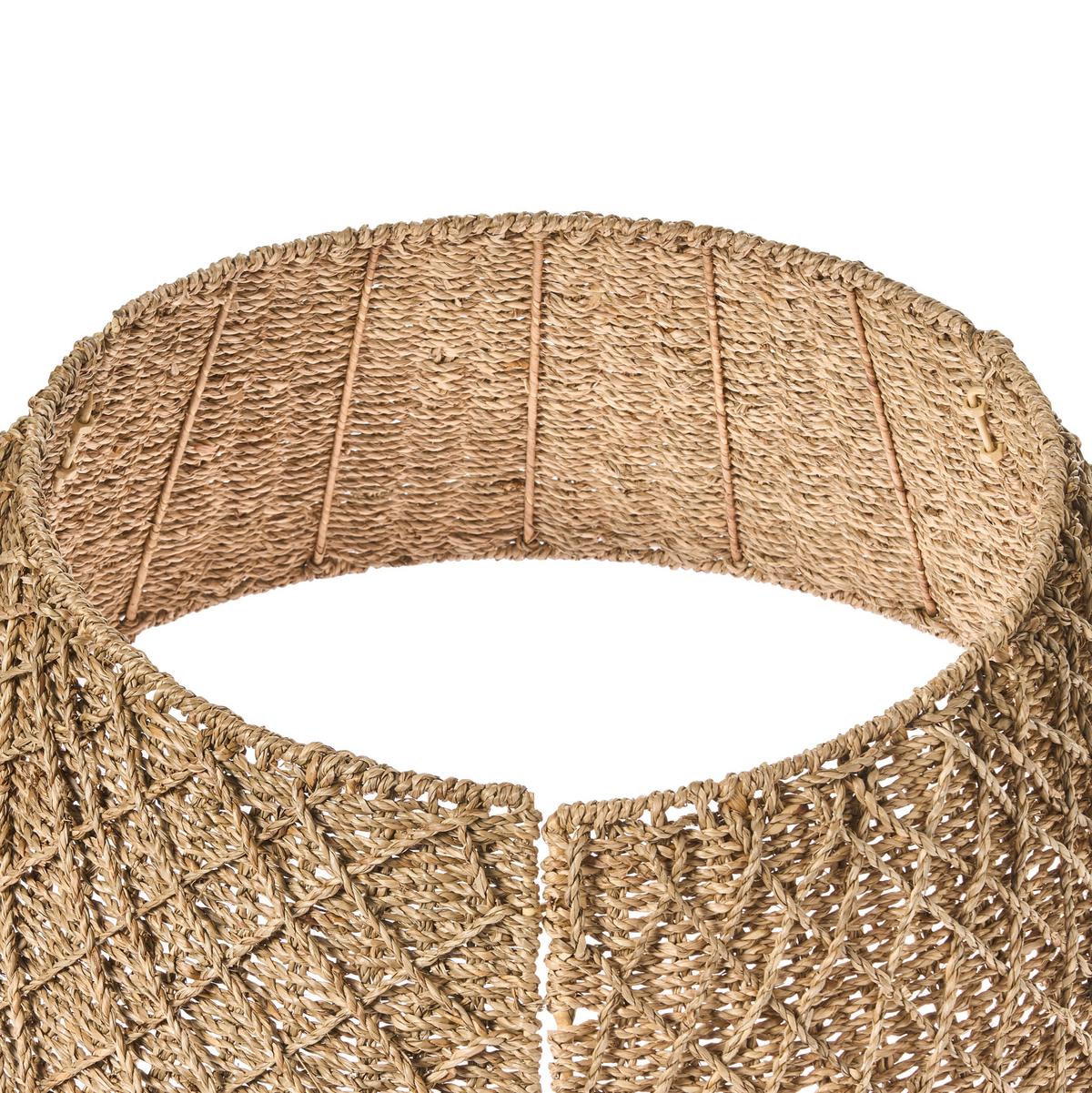 WEIHNACHTSBAUMKRAGEN 28 cm Naturfarben Bougie - Naturfarben, Naturmaterialien (28cm) - Beliani