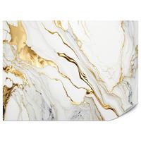 FOTOTAPETE Marmor Abstraktion Glamour Stil 500x350 - Gelb/Beige, Papier (500/350cm) - Muralo