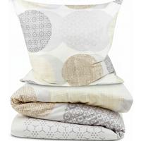 BETTWÄSCHE Josi 135x200cm + Kissenbezug 80x80cm Beige Biber - Beige, Textil (135/200cm) - Beautissu 