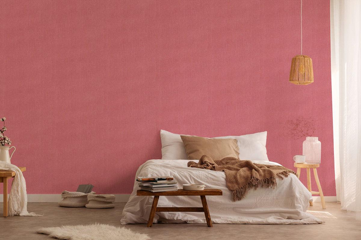 VLIESTAPETE Rot 53/1005 cm - Rot, Textil (53/1cm) - KUNSTLOFT