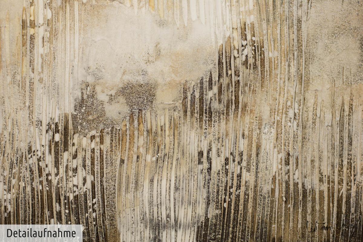ACRYLBILD HANDGEMALT 60/80 cm - Beige/Braun, Holz/Textil (60/80cm) - KUNSTLOFT