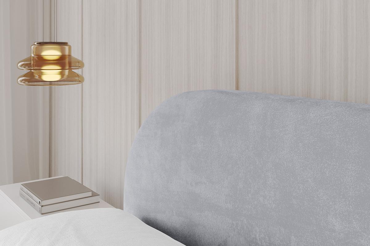 POLSTERBETT mit Bettkasten und Lattenrost, Boxbett ohne Matratze - TIVON-V1 180x200 Hellgrau - Hellgrau, Holzwerkstoff/Textil (180/200cm) - ALTDECOR