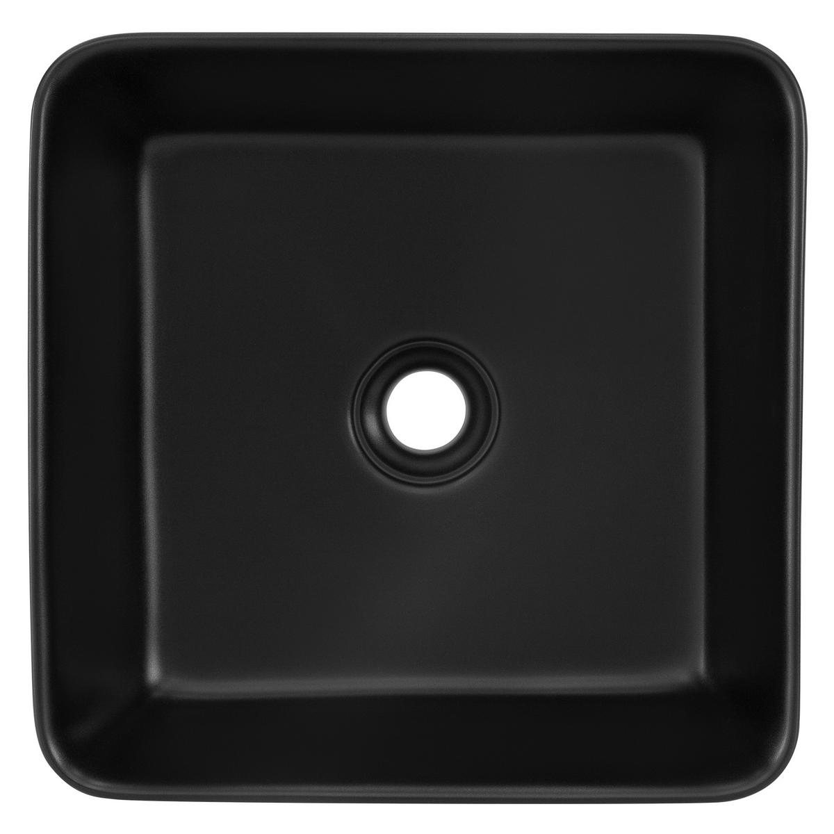 WASCHBECKEN - Schwarz, Keramik (39/15/39cm) - ML-DESIGN