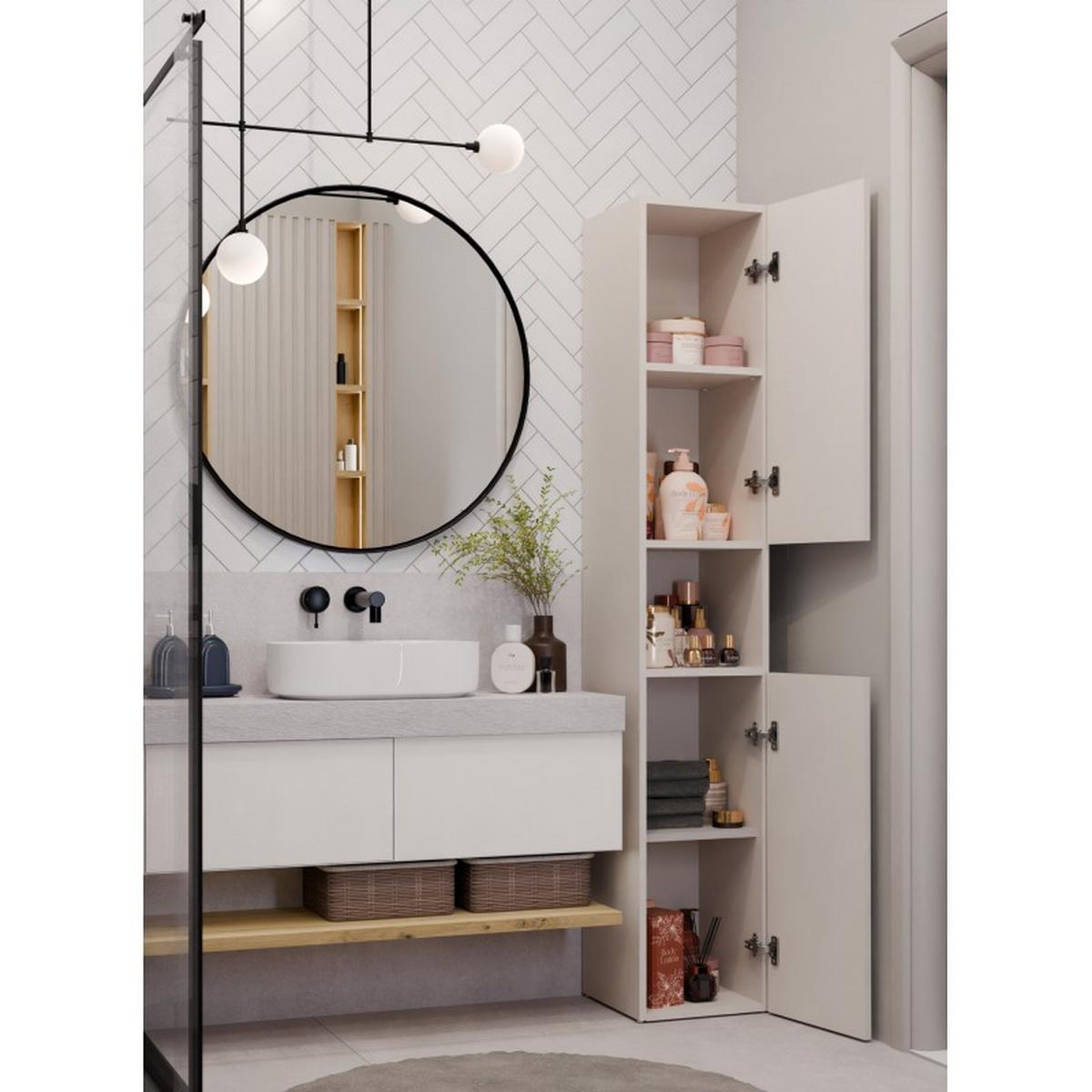 BADEZIMMERSCHRANK Kaschmir 31/174/30 - Kaschmir, Holzwerkstoff (31/174/30cm) - RAUMHIRSCH FURNITURE