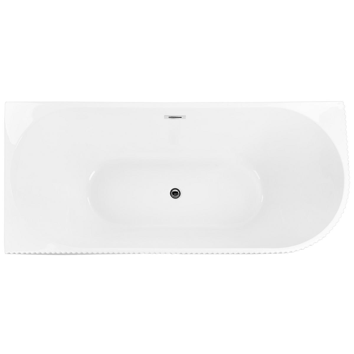 ECKBADEWANNE 80x169x59 cm weiß Gocta - Weiß, Kunststoff (80/59/169cm) - Beliani