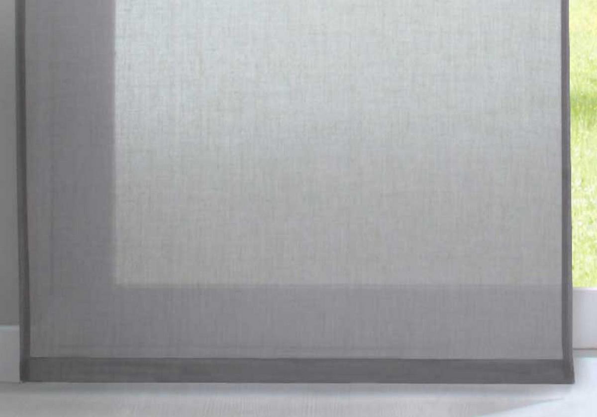 SCHIEBEVORHANG »Nizza« HxB 245x60 cm Grau - Grau, Textil (60/245cm) - Gardinenbox