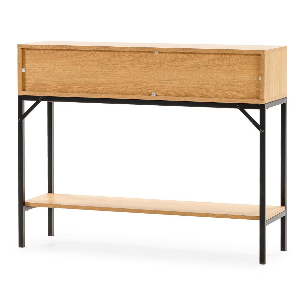KONSOLENTISCH Auri 2 schubladen Eiche-Optik - Honigeiche, Holzwerkstoff (30/100/80cm) - VS Venta-stock