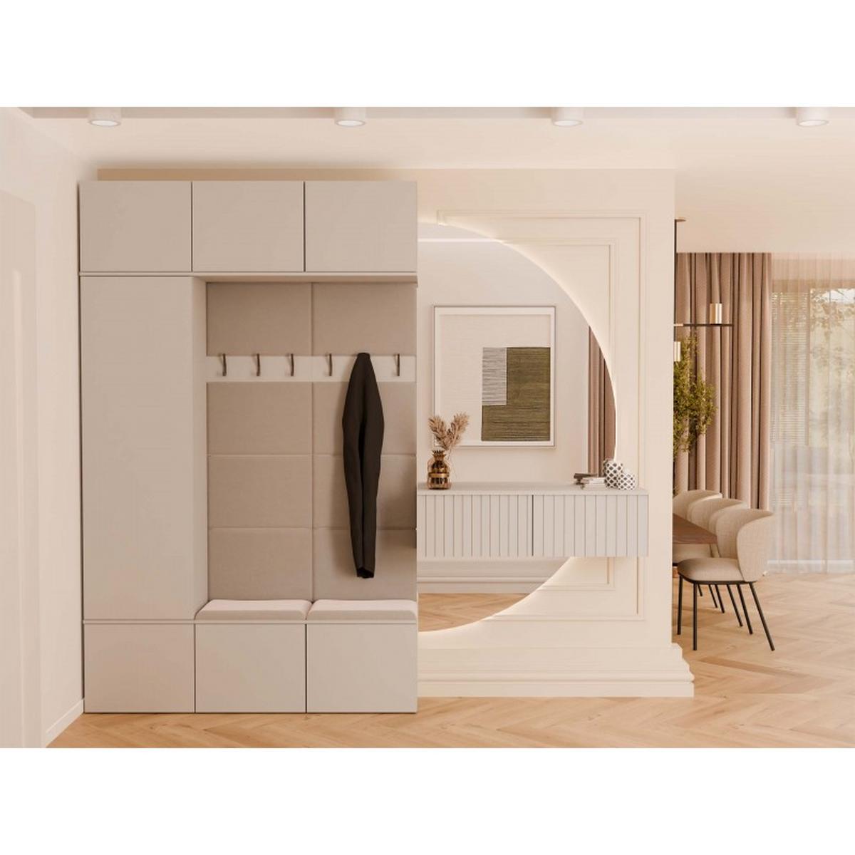 GARDEROBENSCHRANK modern, Schrank Set Kleiderschrank - Schuhschrank Kaschmir 150/238/35 - Kaschmir, Holzwerkstoff (150/238/35cm) - RAUMHIRSCH FURNITURE