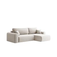 ECKSOFA Flora In Poso - Weiß, Holzwerkstoff/Textil (272/145cm) - Fun Möbel