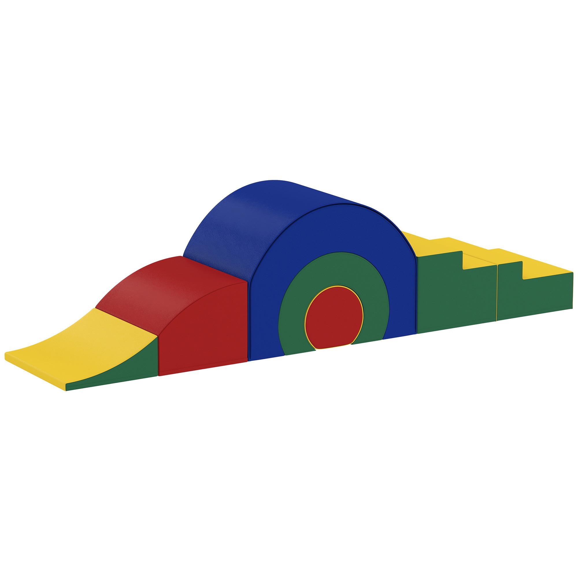 SCHAUMSTOFF Bausteine Kinder 5 tlg. Klettern Softbausteine Riesenbausteine Bunt - Multicolor, Kunststoff (39/181cm) - AIYAPLAY