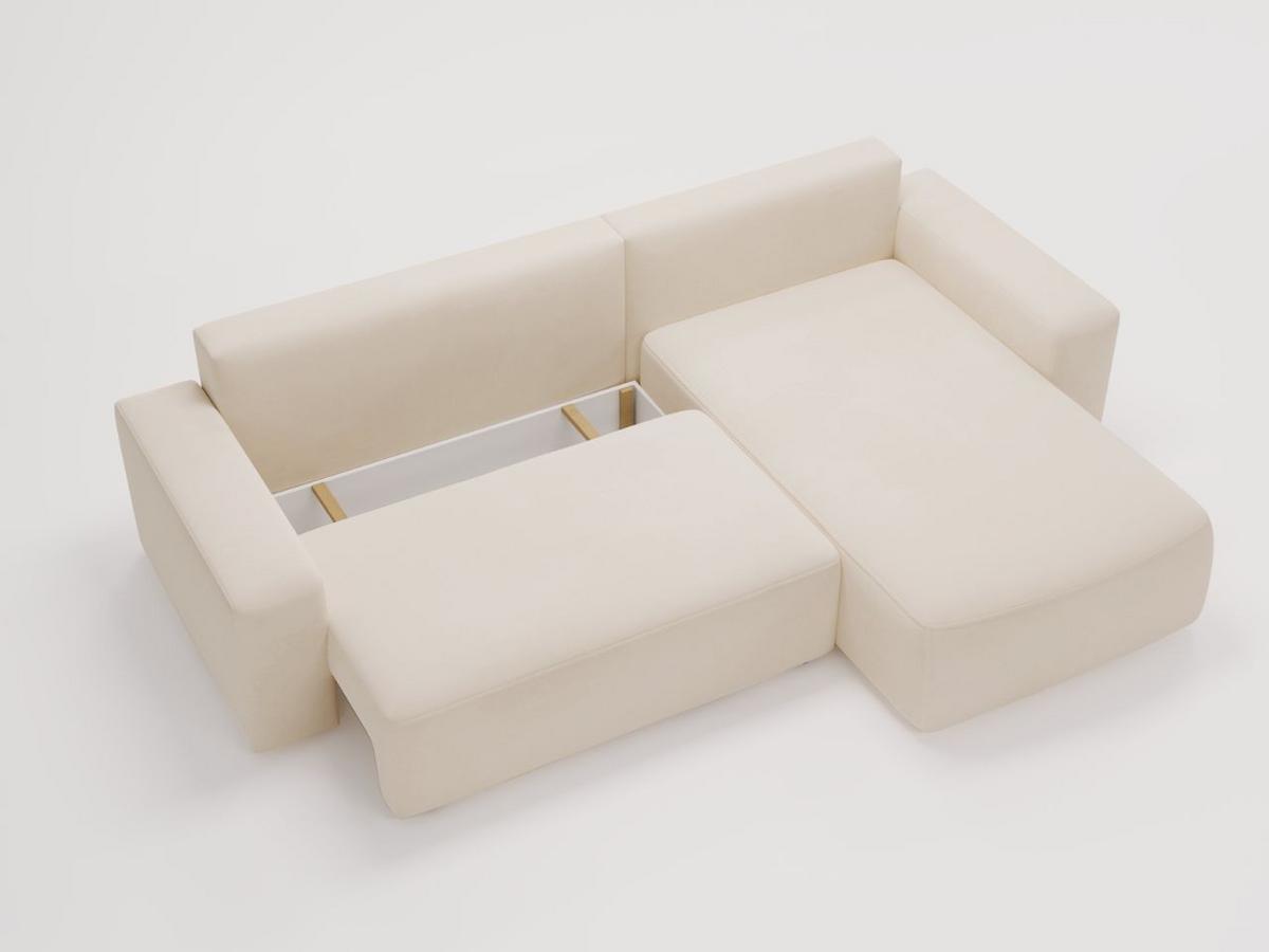 ECKSOFA Tazones Beige Rechts - Beige, Holz/Kunststoff (250/165cm) - Graingold