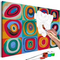 MALEN NACH ZAHLEN 50/40 cm - Multicolor, Textil (1.4/40cm) - KUNSTLOFT