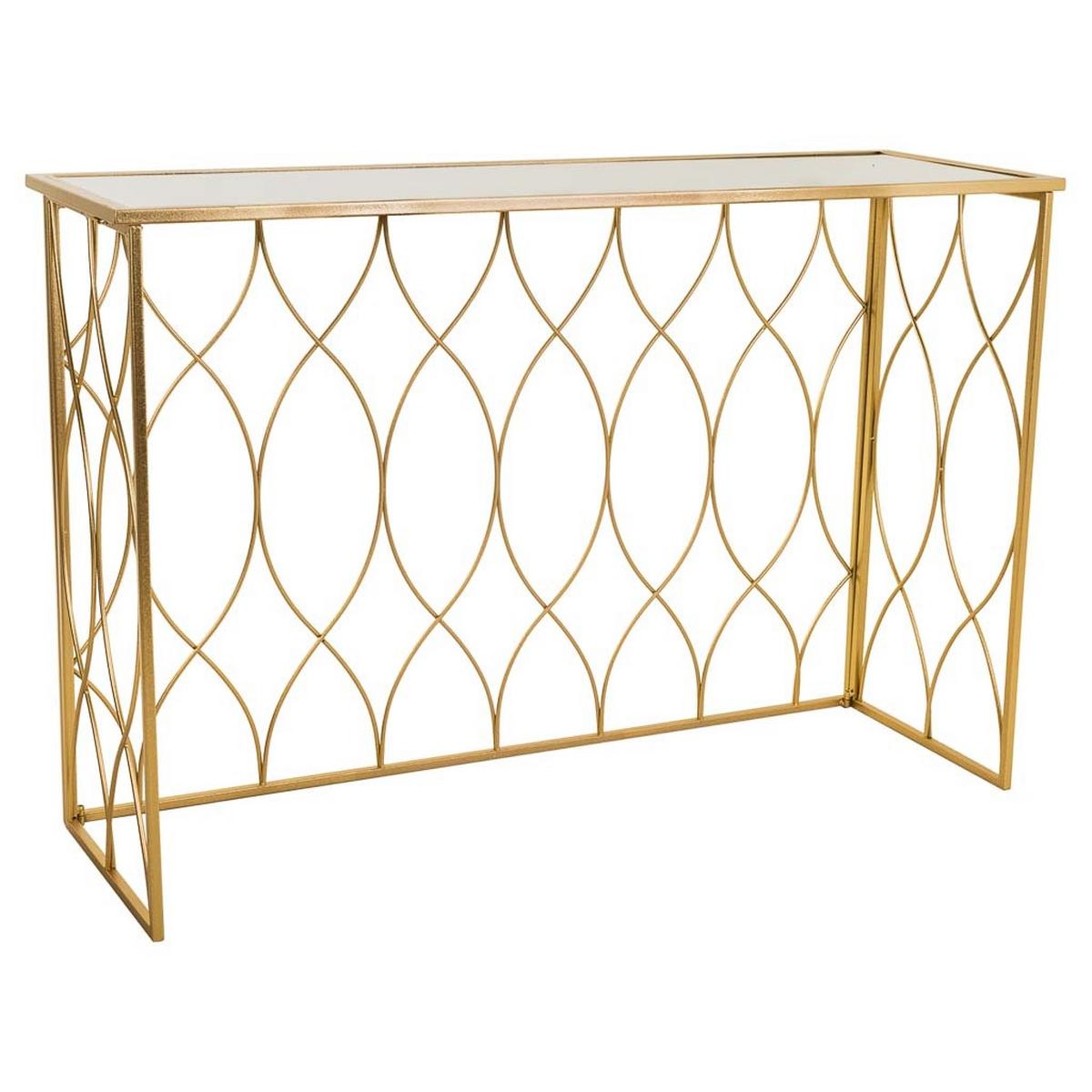 KONSOLE 120x40x80 cm - Goldfarben, Metall (40/120/80cm) - Wanderlust