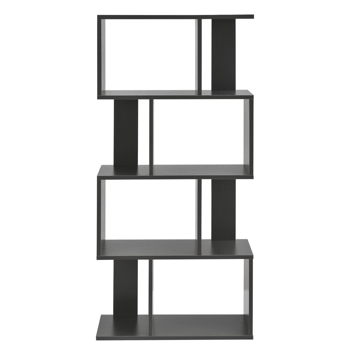 BÜCHERREGAL Brattahlid - Dunkelgrau, Holzwerkstoff (60/130/24cm) - [en.casa]