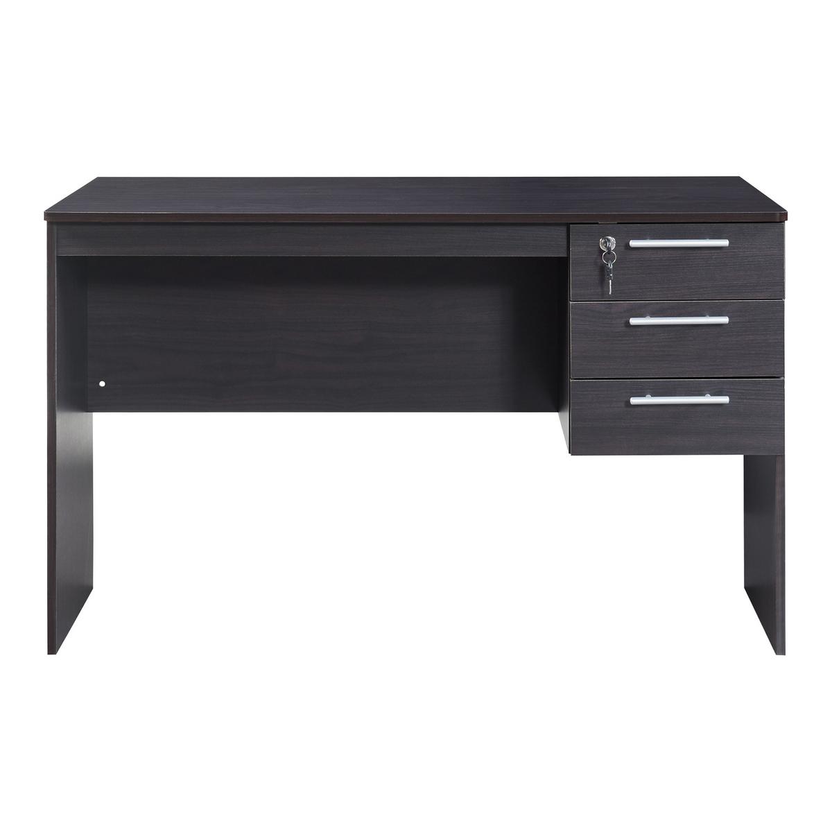 SCHREIBTISCH Ragunda - Dunkelbraun, Holzwerkstoff (59/120/75cm) - [en.casa]