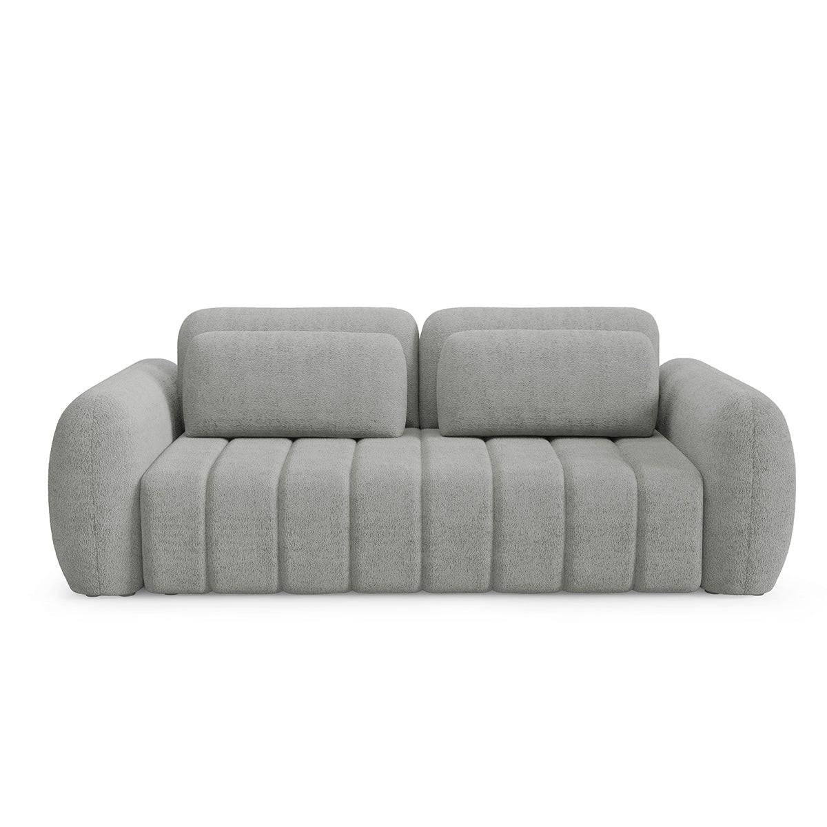 SOFA Cesar 3 Sitzplätze Hellgrau - Grau, Holz (266/95/110cm) - Petits-meubles