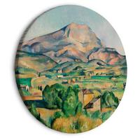 RUNDES BILD Grau 60/60 cm - Grau/Grün, Textil (60/60cm) - KUNSTLOFT